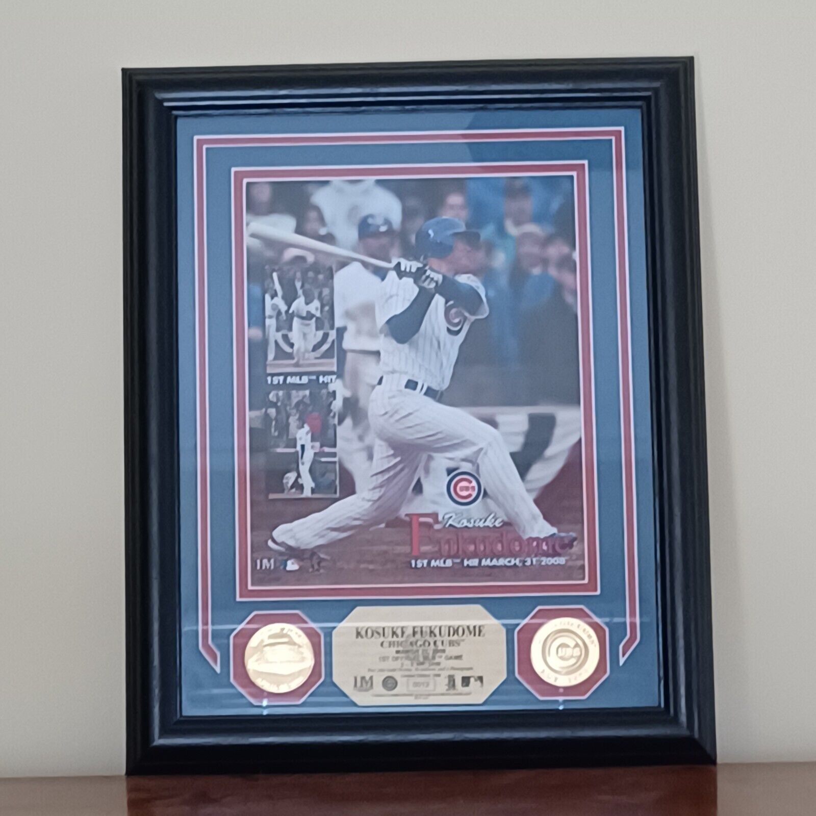 Kosuke Fukudome First Game Limited Edition Highland Mint Piece MLB