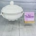 Luneville France KG LOUIS XV NEIGE WHITE Scalloped Handle Covered Serving Bowl
