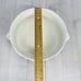 Luneville France KG LOUIS XV NEIGE WHITE Scalloped Handle Covered Serving Bowl