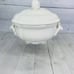Luneville France KG LOUIS XV NEIGE WHITE Scalloped Handle Covered Serving Bowl