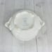 Luneville France KG LOUIS XV NEIGE WHITE Scalloped Handle Covered Serving Bowl