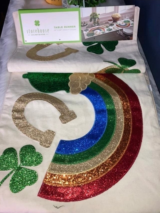 st patricks day table runner