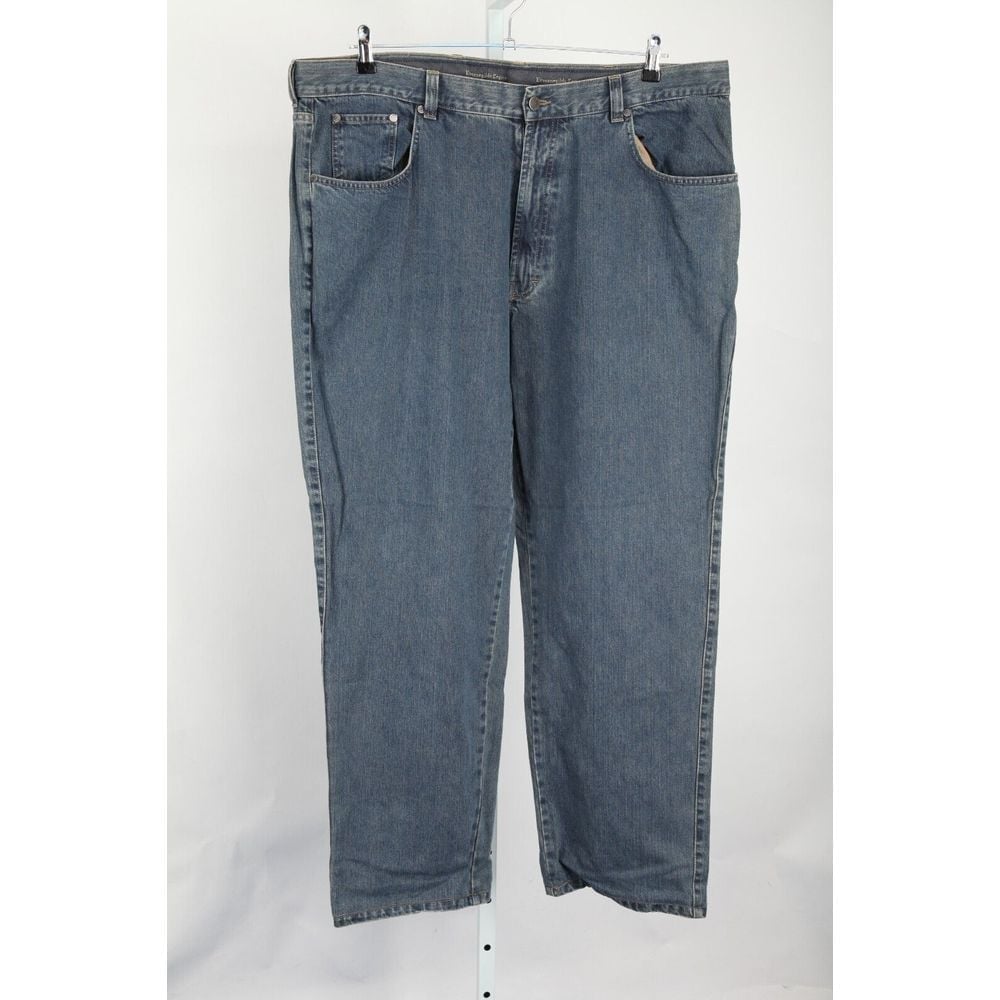 Ermenegildo Zegna Jeans Mens 46B Actual 43x31 Blue Wide Leg Made in Italy