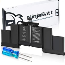 NinjaBatt Battery A1398 A1618 for Apple MacBook Pro Retina 15\