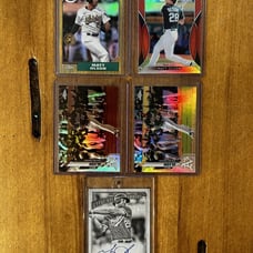 Matt Olson Oakland Athletics Chrome Lot w/ Auto