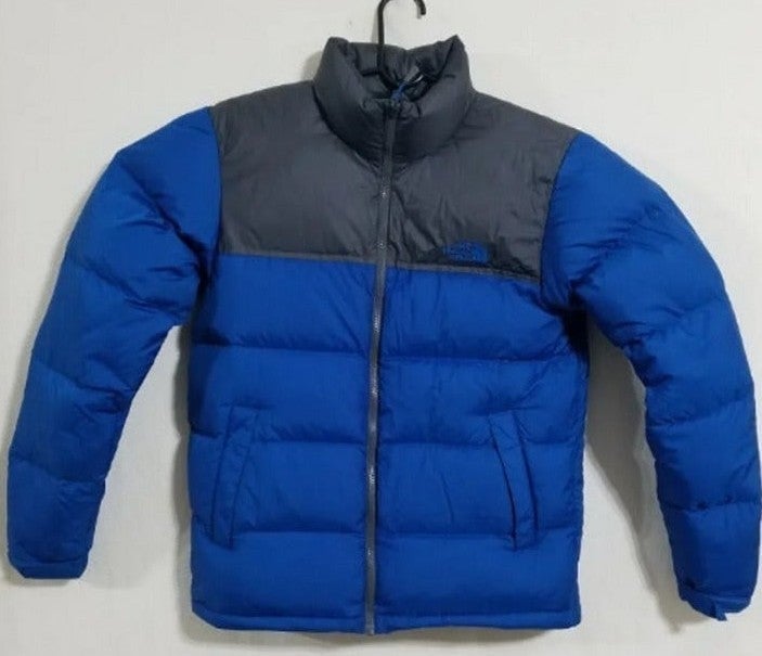 North Face Mens Small Blue Nuptse Jacket 96 Retro Vintage Winter Puffer Coat Ski