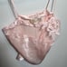 Vintage Victoria's Secret Pink Silky Lingerie Light Pink Gold Tag Camisole Top M