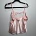 Vintage Victoria's Secret Pink Silky Lingerie Light Pink Gold Tag Camisole Top M