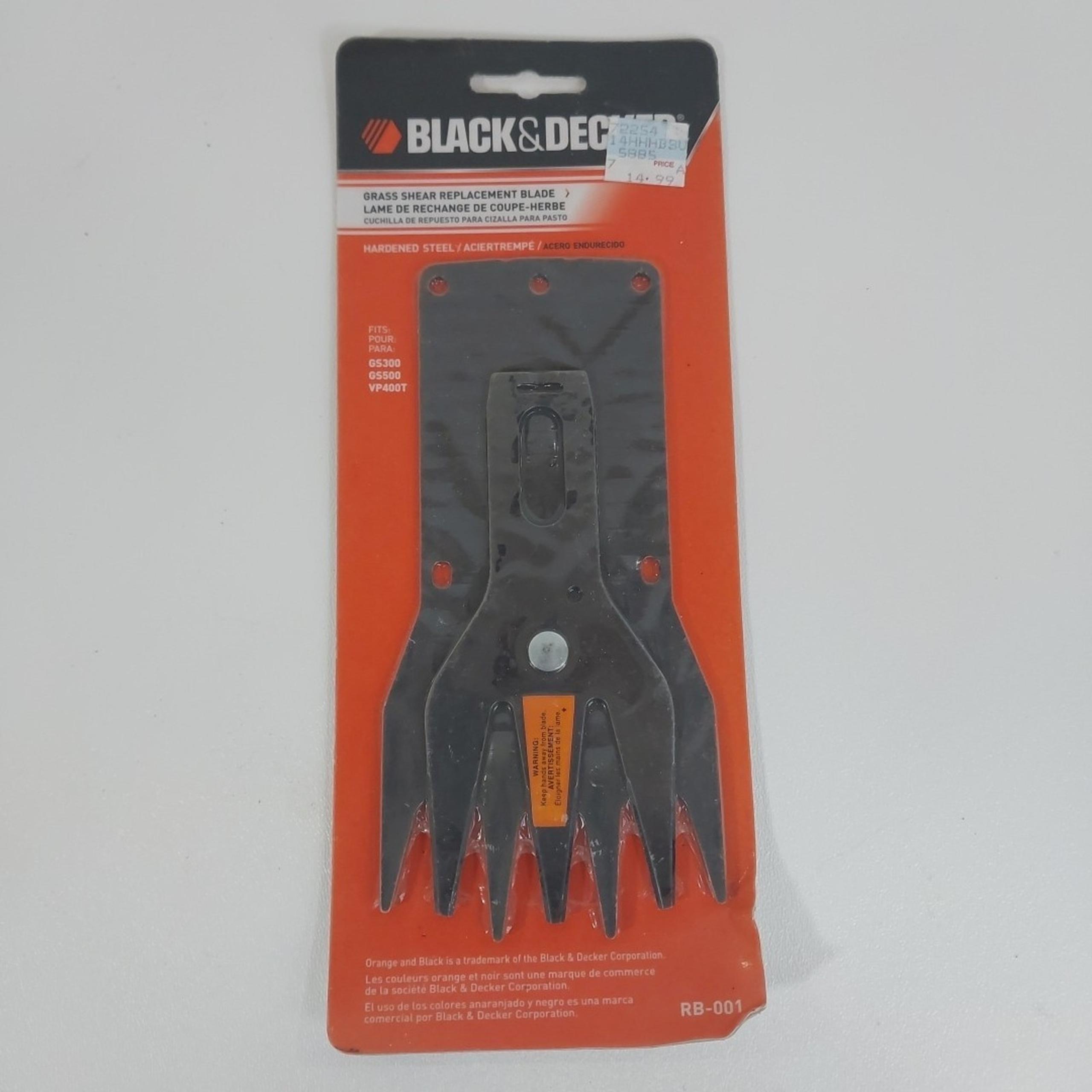 Black & Decker RB-001 Grass Shear Replacement Blade, GS300 / GS500 / VP400T