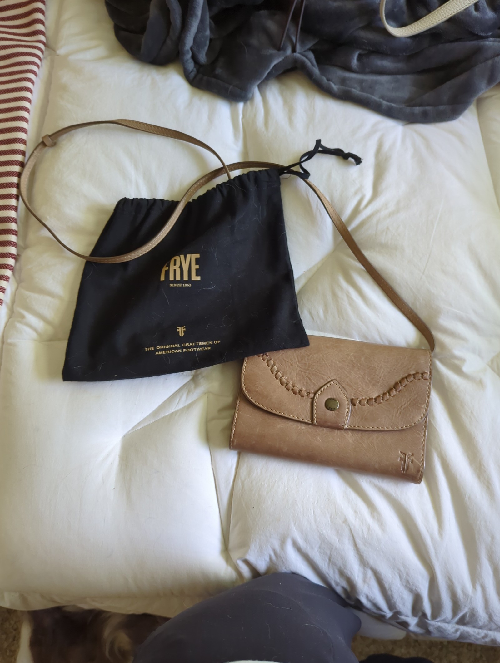 Frye leather crossbody bag
