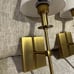 Wall Sconces Set of 2 White Fabric Shade Hardwired Indoor Light Column Stand Bed