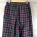 Z3714 Vintage Check Pants Pajama Pants Navy Red White 90s Y2K