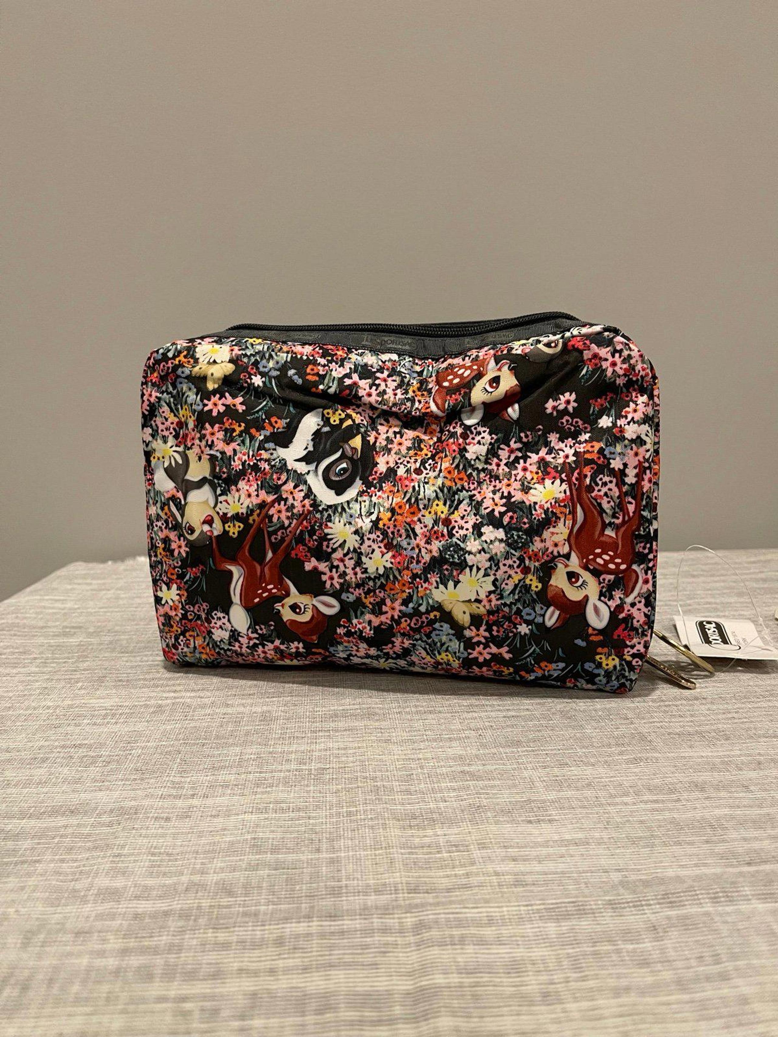 Lesportsac Bambi Extra Large Rectangular Cosmetic Bag NWT