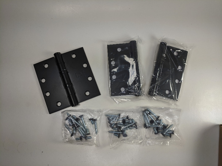 3X McKinney MK56500 4-1/2 x 4-1/2 TA2714 BSP Hinge Black Suede Powder Coat