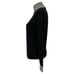 Vertical Design 2-Ply 100% Cashmere Long Sleeved Turtleneck Sweater Black Gray M