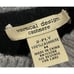 Vertical Design 2-Ply 100% Cashmere Long Sleeved Turtleneck Sweater Black Gray M