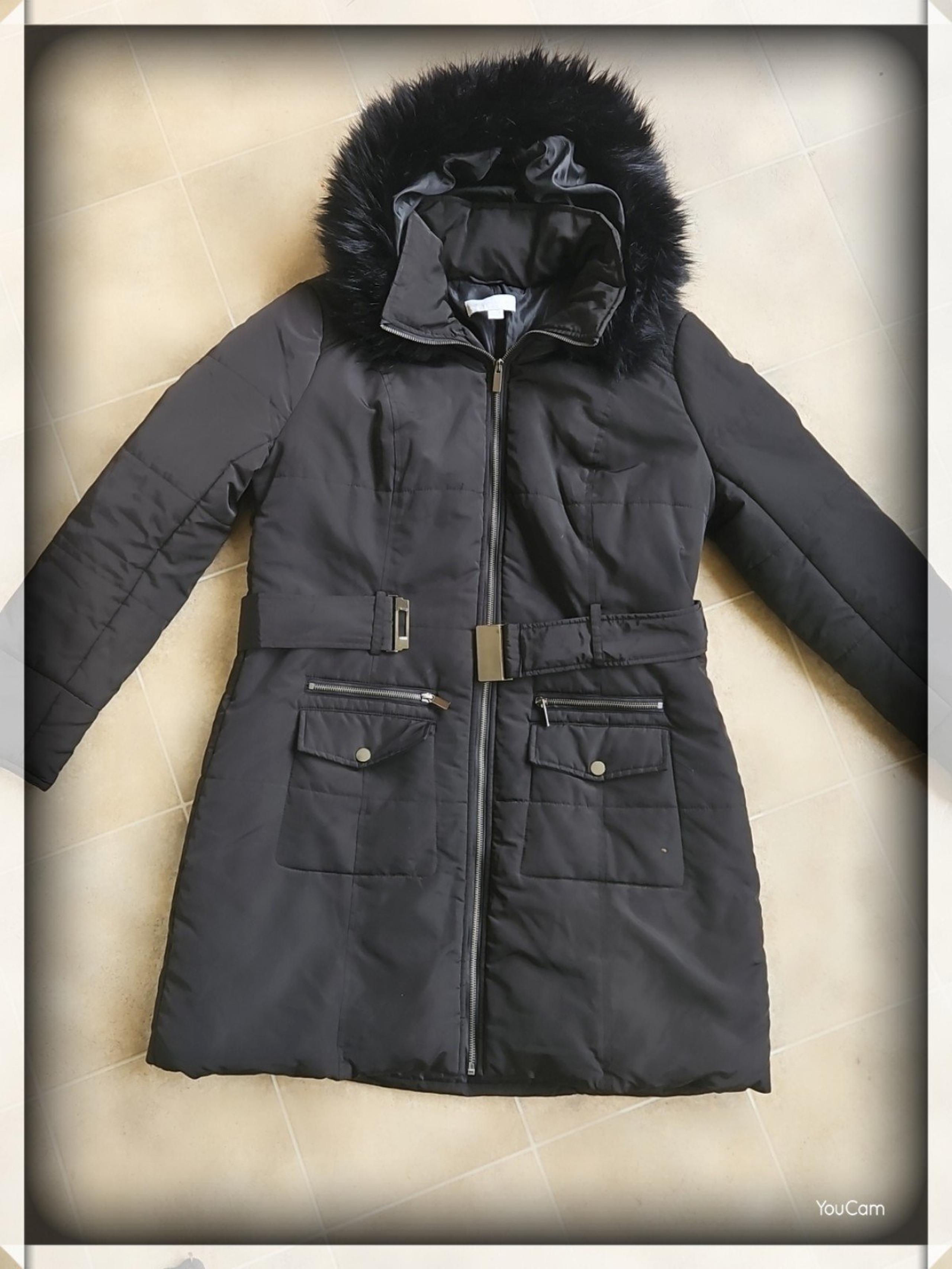 New York & Company Woman's Long Winter Coat Size Large New!