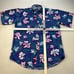 Vintage Chaps Ralph Lauren Hawaiian Shirt Adult Large Tall Blue Floral Button Up