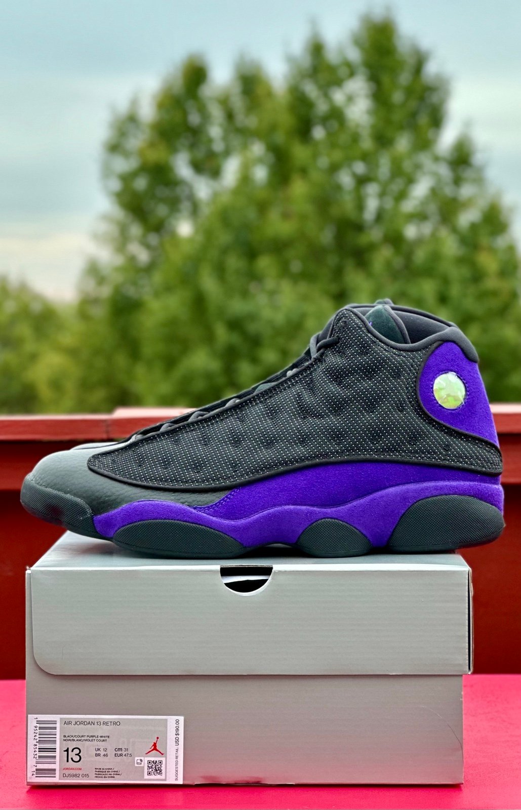 Nike Air Jordan 13 Court Purple Size 13 Kings Black Max Zoom Bred Flint 1 3 4 11