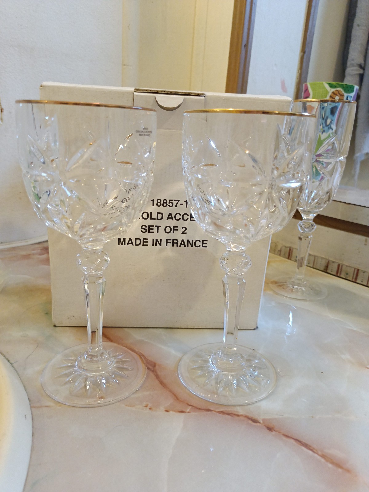 Crystal china glasses