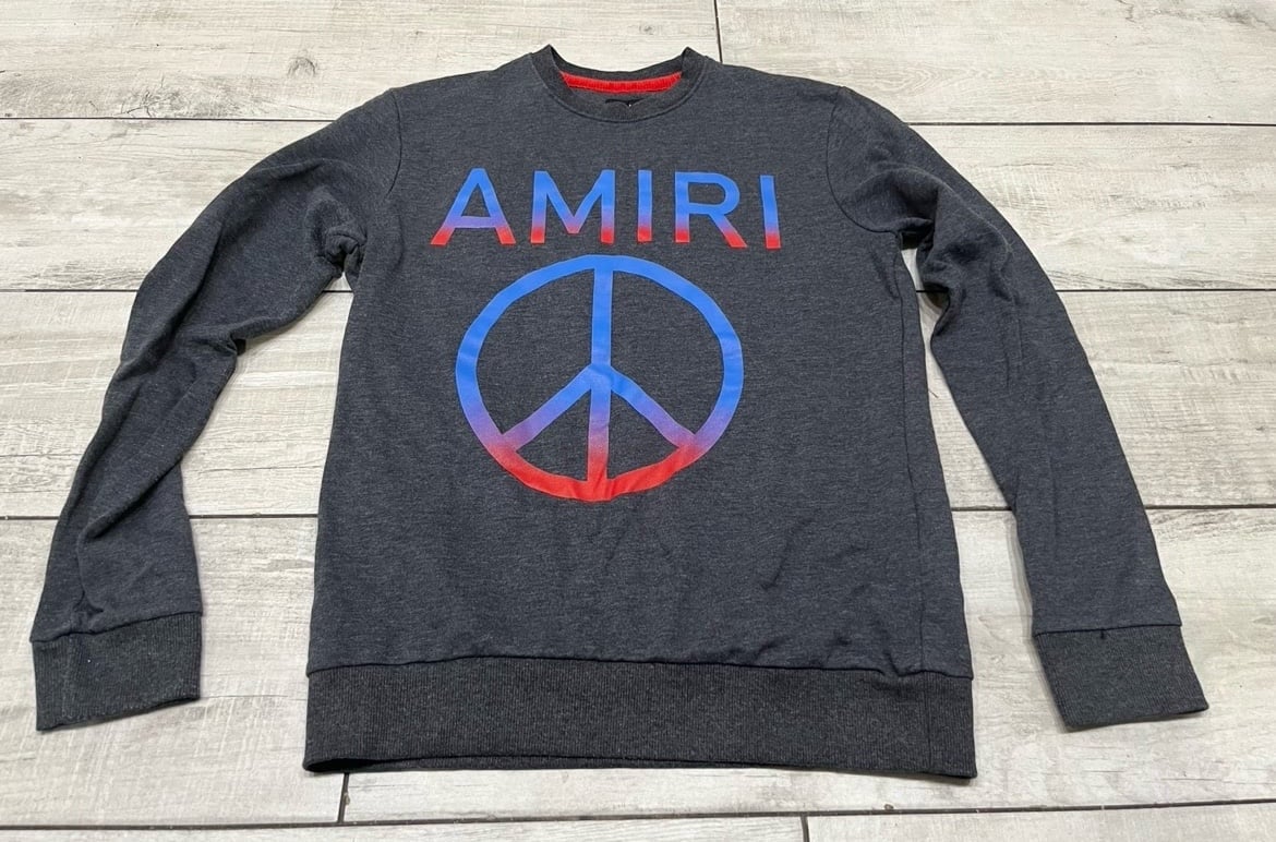 Amiri peace sign sweatshirt size m