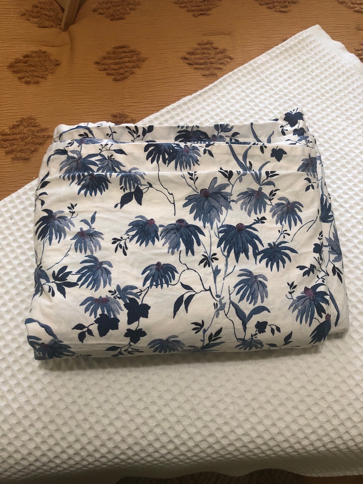 Ralph Lauren Adelaide Floral Duvet Cover Queen Size Blue Flowers