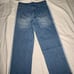 Blue Triple white striped denim baggy jeans size 38