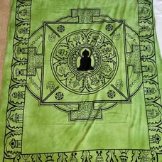 . Buddha Wall Hanging Green LARGE B14