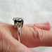 3.50ct 100% NATURAL BLACK DIAMOND RING *CERTIFICATE*F REE DIAMOND TESTER Size 8