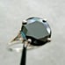 3.50ct 100% NATURAL BLACK DIAMOND RING *CERTIFICATE*F REE DIAMOND TESTER Size 8