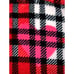 Betsey Johnson XS / SMALL ROBE Bathrobe Ultra Plush Furry Fleece Heart Plaid NEW