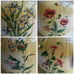 Botanical Flowers Ceramic Pitcher / Vase. Spring / Summer Print.