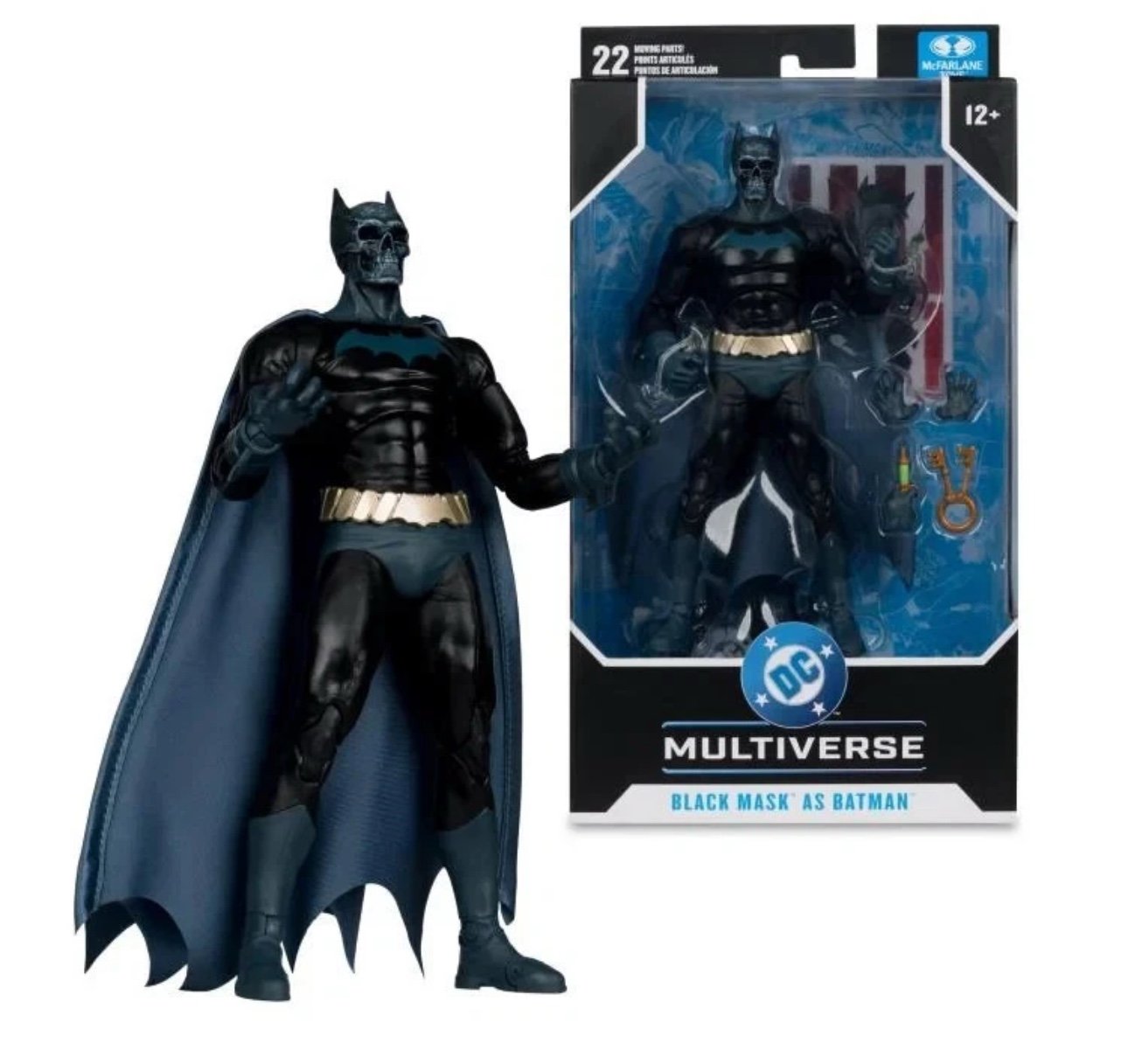 2025 McFARLANE DC MULTIVERSE BLACK MASK as BATMAN "Beneath The Mask" FIGURE