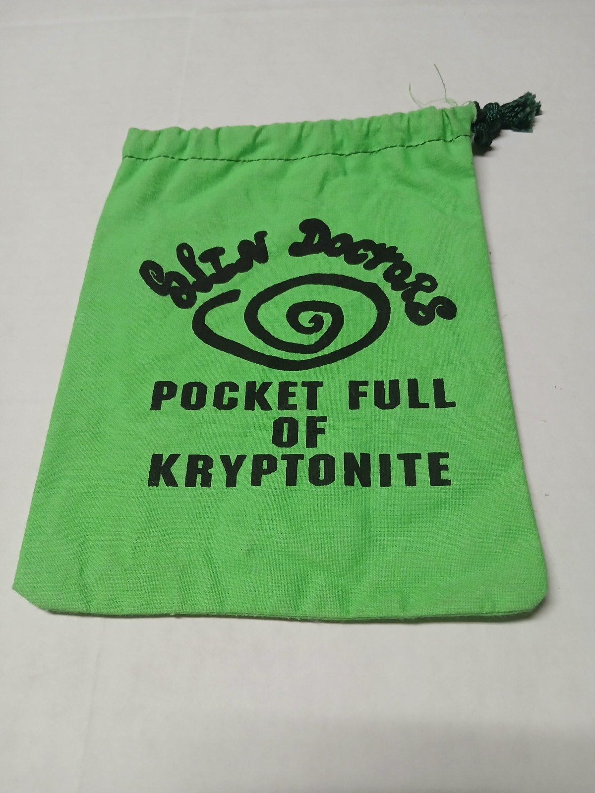 Spin Doctors Pocket Full of Kryptonite Promo-Only Green Drawstring Bag RARE 1991