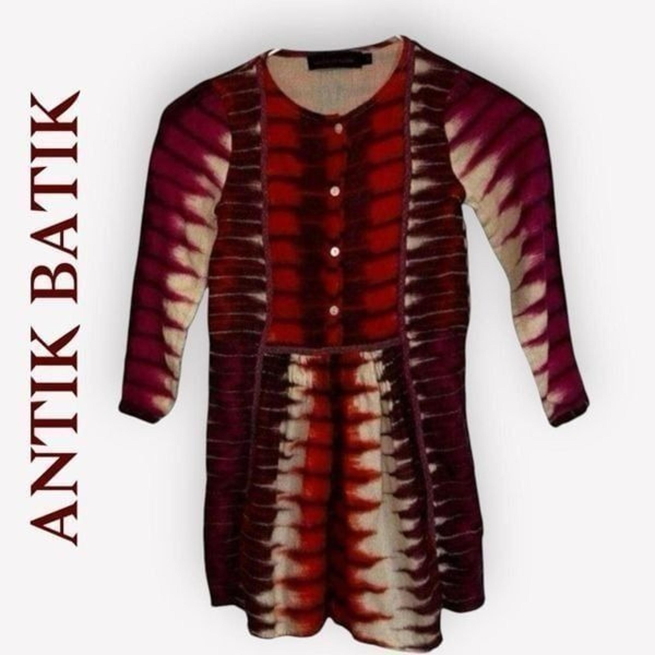 Antik Batik Girl's  Multicolor Tie Dye Long  Sleeve Wool Sweater Dress Y8