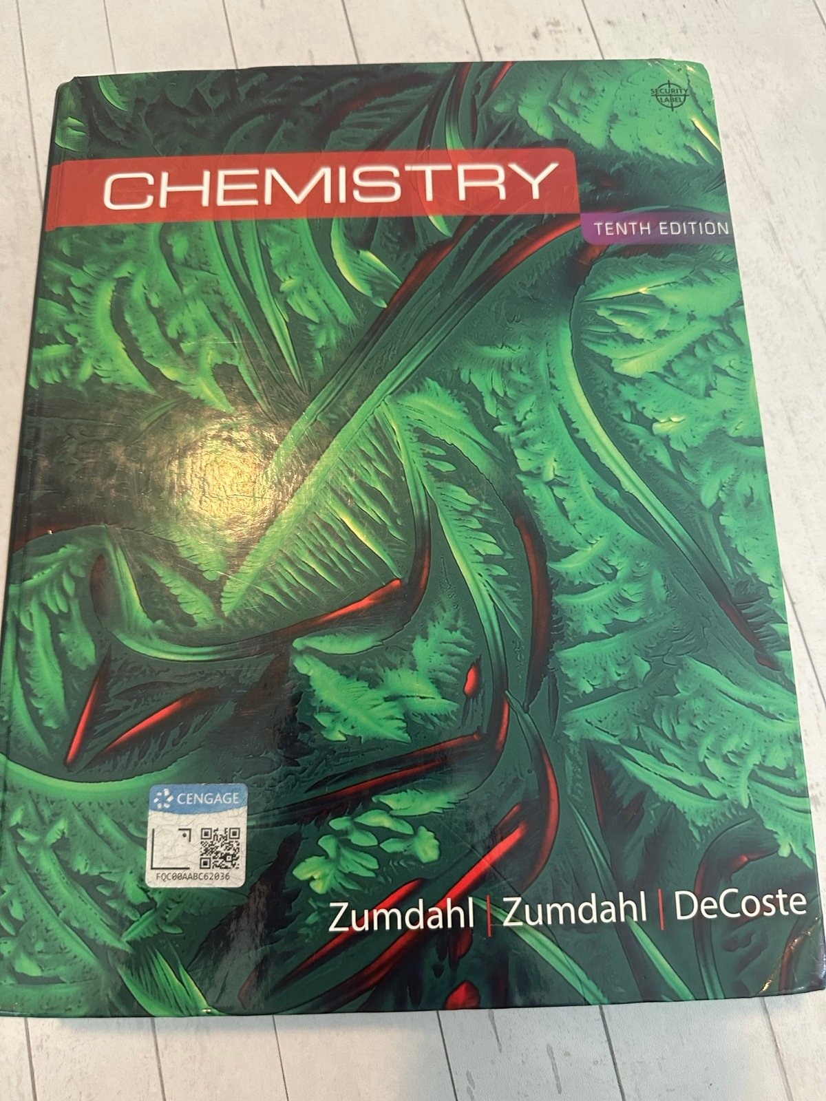 Steven S. Zumdahl and 2 more Chemistry 10th Edition ISBN-13: 978-1305957404, ISB