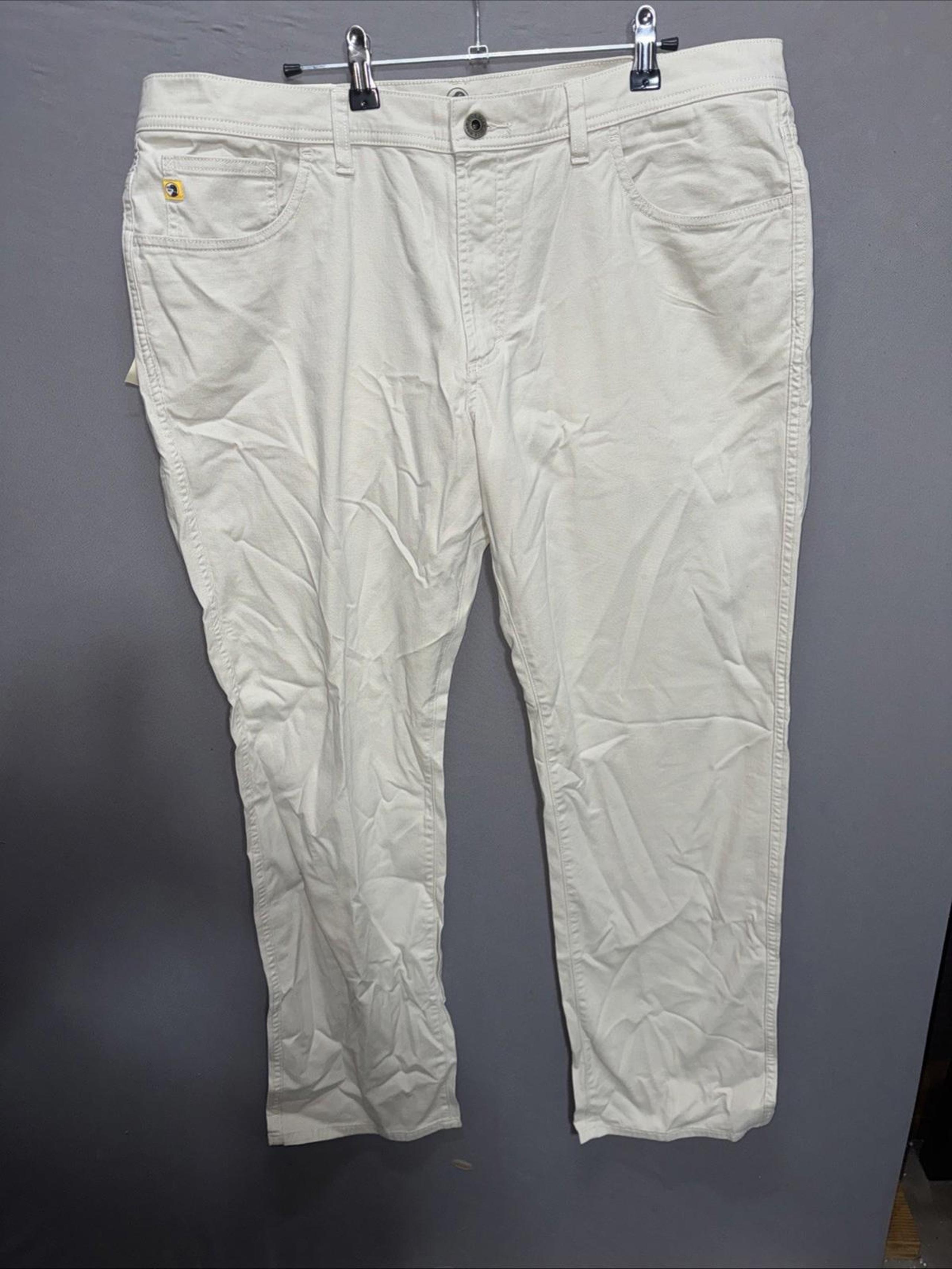 Duck Head Pants Mens 38x32 Stone Pinpoint Canvas NWT