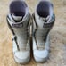 Burton Mint Snowboard Boots Women's size 10 white with purple accents