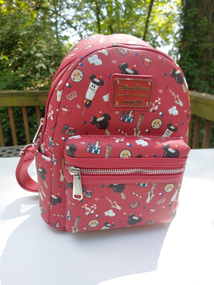 Loungefly Disney Mickey Mouse Holiday Sweet Treats Mini Backpack Disney Parks