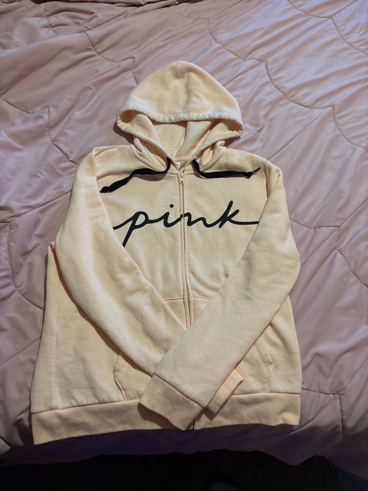 VS Pink Peach Jacket Size Large