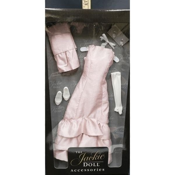 NIB- FRANKLIN MINT JACKIE DOLL PINK GOWN ENSEMBLE