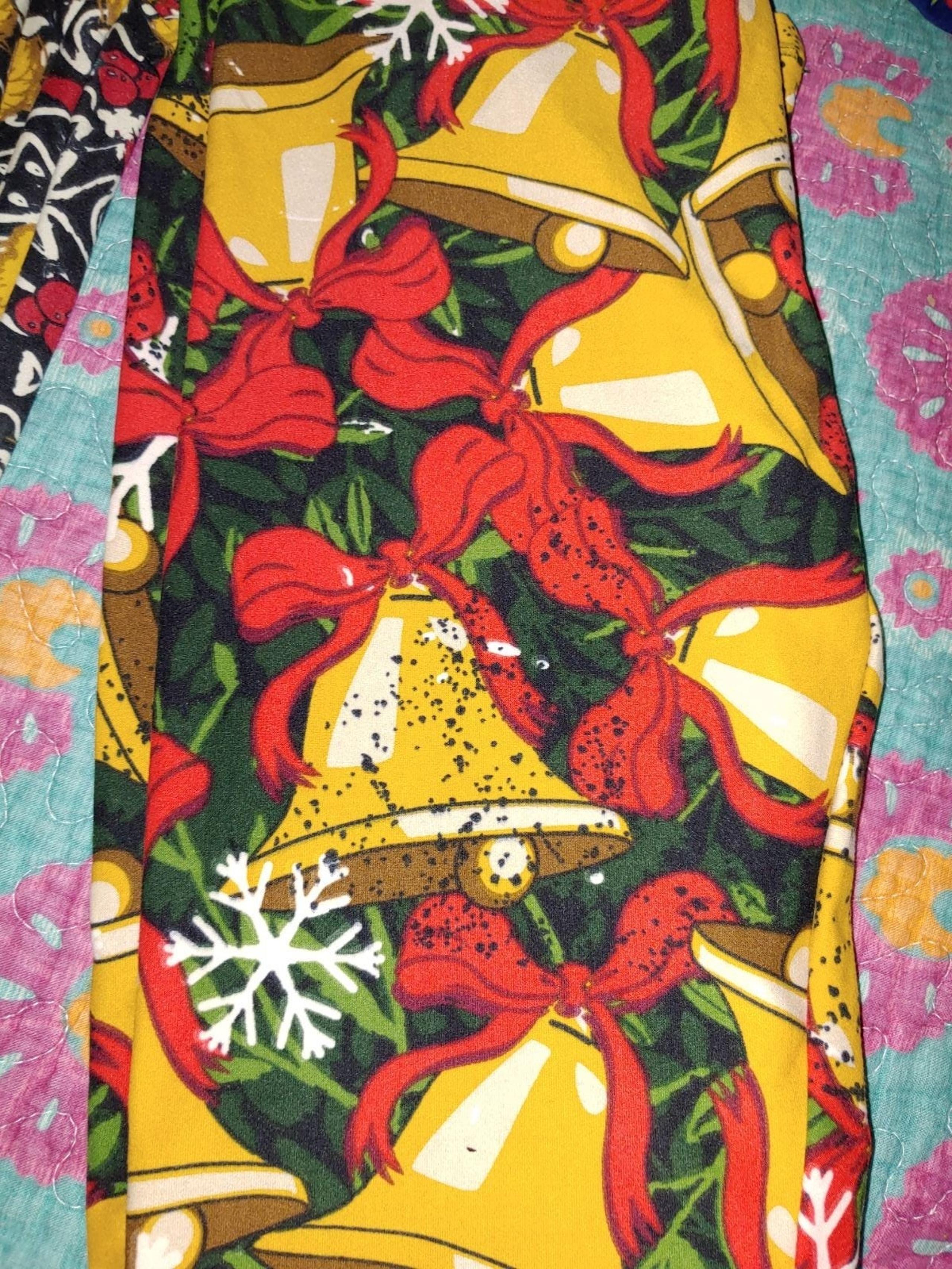 LuLaRoe Christmas OS Bells + snowflakes