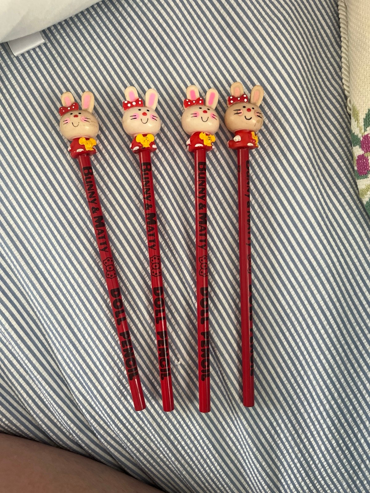 Vintage Bunny and Matty pencils