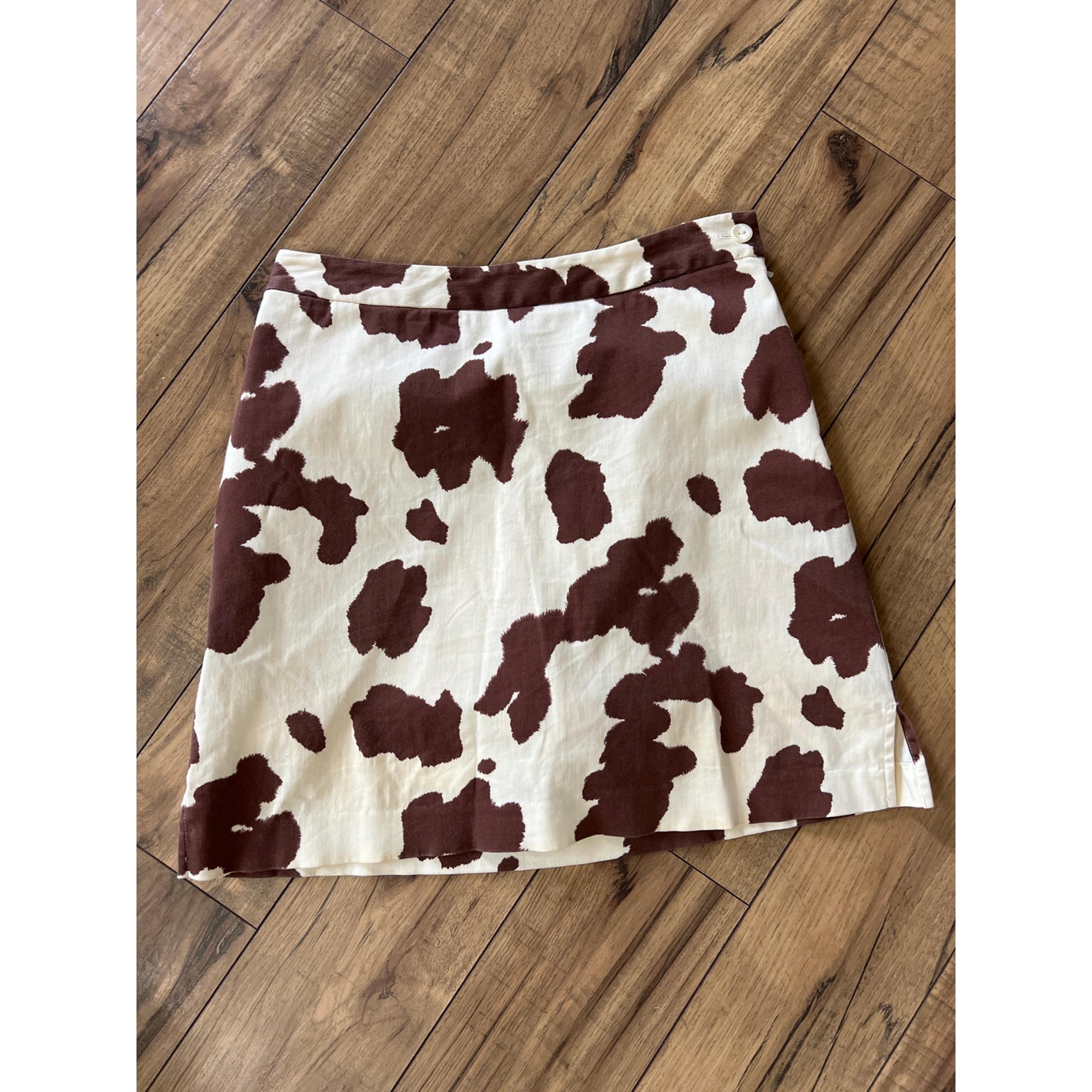 EP Pro size 2 womens cow print golf skort brown cream
