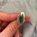 Vintage Navajo Malachite Sterling Silver Ring