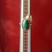 Vintage Navajo Malachite Sterling Silver Ring
