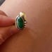 Vintage Navajo Malachite Sterling Silver Ring