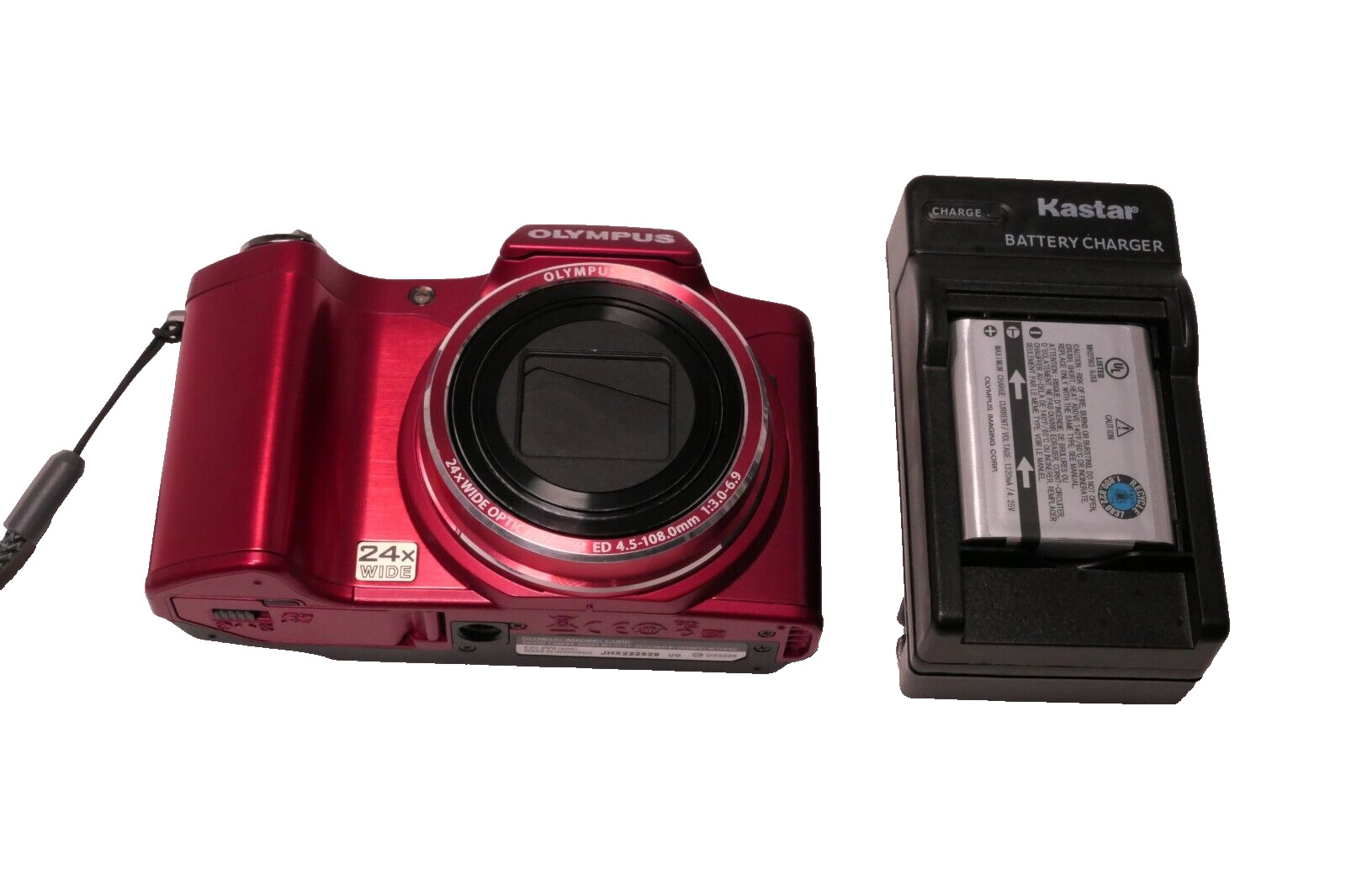 OLYMPUS SZ-14 Digital Camera Red