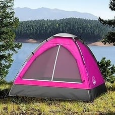 BRAND NEW! Hot Pink 2-Person Dome Tent - Fast Easy Setup. Girls Camping Gear
