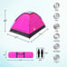 BRAND NEW! Hot Pink 2-Person Dome Tent - Fast Easy Setup. Girls Camping Gear